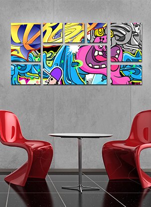 Split canvas prints - Wall 10